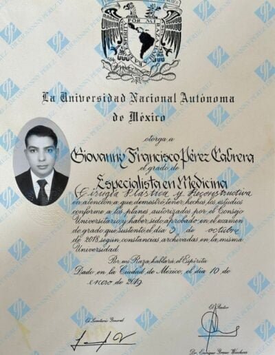 Cirugía plástica de la UNAM